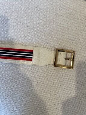 Brooks Brothers leather and canvas belt
